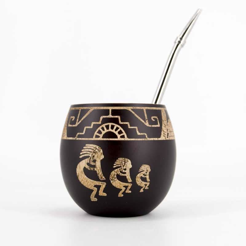 Wooden Yerba Gourd Mate Tea Cup 6OZ Kitchen Essentials
