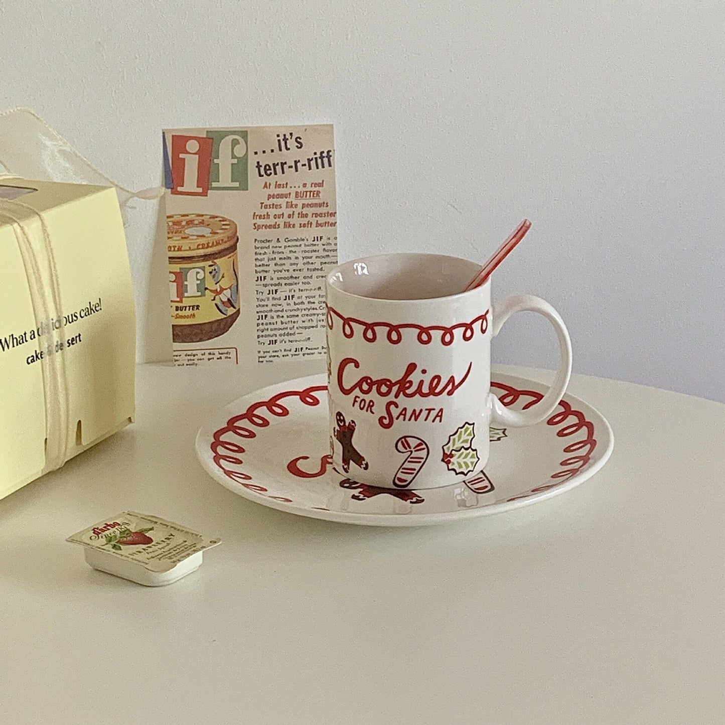 Xmas Ceramic Plate & Mugs Kitchen Essentials