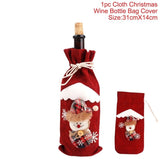 Xmas Velvet Wine Bottle Cover Kitchen Essentials