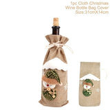 Xmas Velvet Wine Bottle Cover Kitchen Essentials