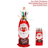 Xmas Velvet Wine Bottle Cover Kitchen Essentials