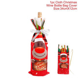 Xmas Velvet Wine Bottle Cover Kitchen Essentials
